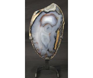 AGATE GEODE ON STAND