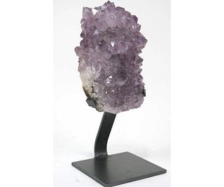 AMETHYST CLUSTER ON STAND