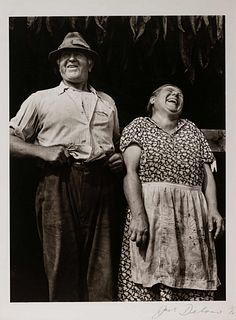 Jack Delano
(American, 1914-1997)
Laughing Tobacco Farmers, Near Windsor Locks, Connecticut, 1940 (printed 1978)  
