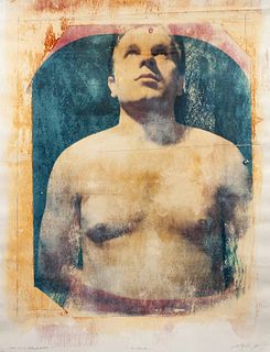 Paolo Gioli
(Italian, b. 1942)
A group of three polaroids (Untitled (Double Male Portrait), 1985; Omaggio a Muybridge, 1985; L'uomo con il Petto di Do