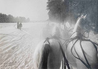 Inge Morath
(Austrian, 1923-2002)
Horse Drawn Sleigh, South of Moscow, 1965