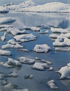 Eliot Porter
(American, 1901 -1990)
Ice in Glacial Lake, Fjnllsarlon, South Coast (from Portfolio II: Iceland), 1975