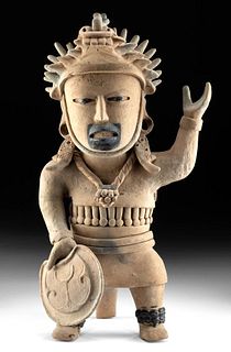 Fine Veracruz Pottery Standing Warrior Figure w/ TL