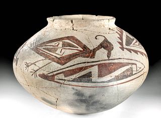 Lovely Anasazi Polychrome Olla w/Bird