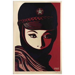 SHEPARD FAIREY, Mujer fatal, 2020, Signed, Serigraph without print number, 34.6 x 22.8" (88 x 58 cm)