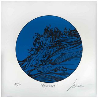 FERNANDO MORENO, Untitled, from the series Respicere, Signed and dated 21, Serigraph 39 / 50, 7.8" (20 cm) in diameter