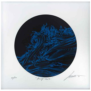 FERNANDO MORENO, Untitled, from the series Respicere, Signed and dated 21, Serigraph 38 / 50, 7.8" (20 cm) in diameter