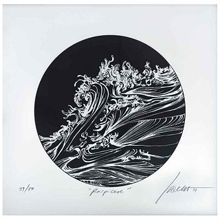 FERNANDO MORENO, Untitled, from the series Respicere, Signed and dated 21, Serigraph 39 / 50, 7.8" (20 cm) in diameter