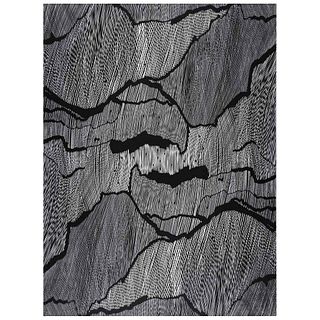ERNESTO ALVA, Simetría 4, Unsigned, PVC plate relief printing on Canson Edition 320g paper, 38.5 x 28.7" (98 x 73 cm)