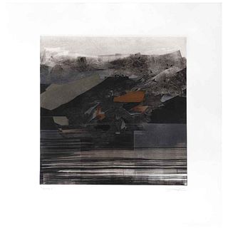 VÍCTOR RÍOS, Terra I, from the series Elemento, 2021, Signed, Monoprint and mixed technique on paper S/N, 17.3 x 17.3" (44 x 44 cm), Certificate