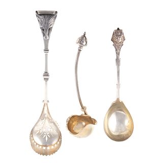 Three Interesting Sterling Silver Serving Pieces