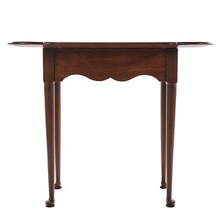 Queen Anne Style Cherry Wood Tea Table