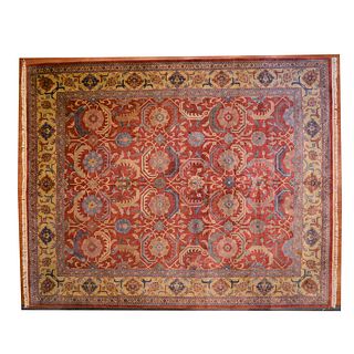 Indo Bakshaish Heriz Carpet, India, 11.9 x 14.8