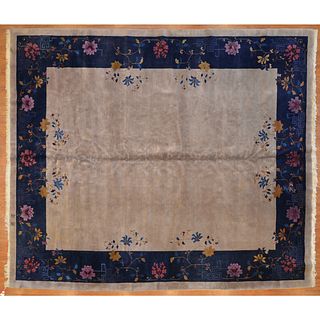 Antique Nichols Carpet, China, 10 x 11.9