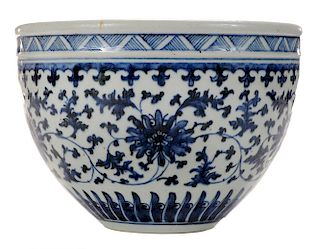 Large Blue and White Porcelain