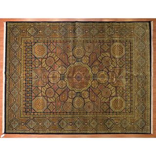 Indo Agra Carpet, India, 9 x 11.9