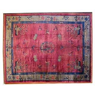 Antique Peking Carpet, China, 10.10 x 14