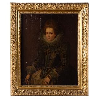 Artist Unknown, 19th c. Queen Elizabeth I, oil