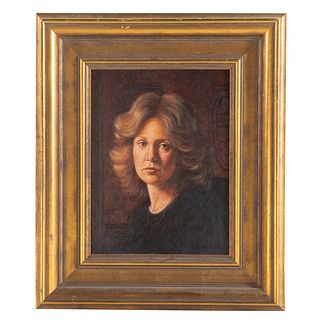 David Zuccarini. Portrait of a Lady, oil on board