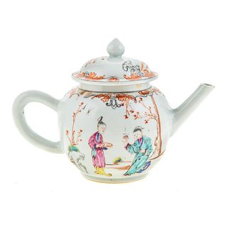 Chinese Export Mandarin Teapot