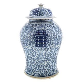 Chinese Export Blue/White Jar