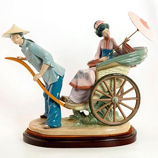 A Rickshaw Ride 1001383 - Lladro Porcelain Figure