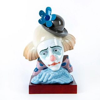 Pensive Clown 1005130 - Lladro Porcelain Figure Bust