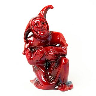 Royal Doulton Flambe Figurine, Kneeling Jester