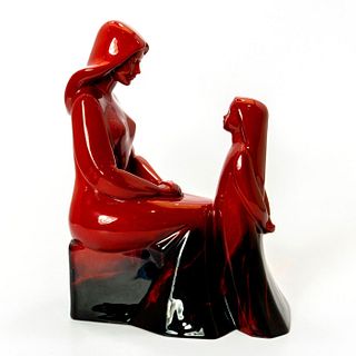 Royal Doulton Colorway Flambe Figurine, Mother and Daughter