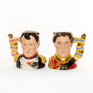 Napoleon and Duke of Wellington Pair D7001 & D7002 - Small - Royal Doulton Character Jug