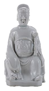 Finely Molded Blanc De Chine Figure of