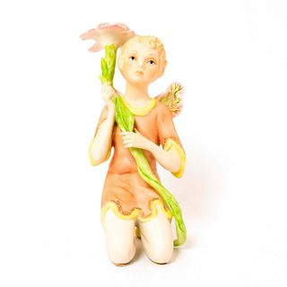 Cybis Porcelain Fairy Figurine, Carnation Boy