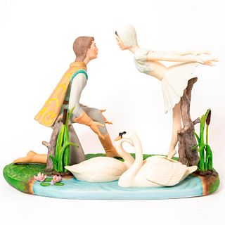 Laszlo Ispanky Figurine Grouping, Swan Lake