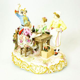 Volkstedt Figurine Grouping, Raising A Toast