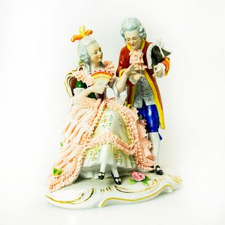 German Porcelain Figurine Victorian Couple