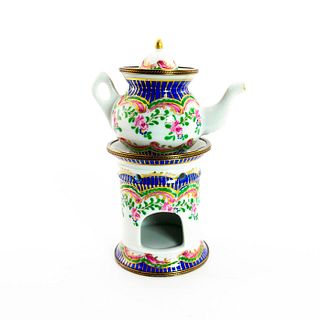 Limoges Miniature Teapot and Stove