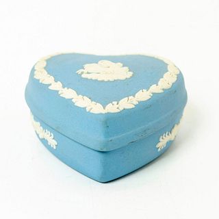 Wedgwood Jasperware Heart Shapped Trinket Box