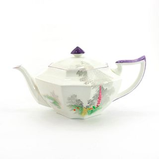 Shelly Porcelain, Queen Anne Tea Pot, Garden Path