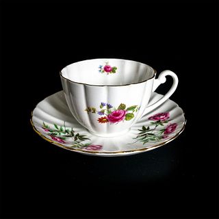 Shelley Fine Bone China Cup And Saucer, Floral