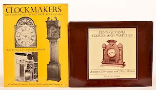 (2 vols) Books on Pennsylvania Clocks