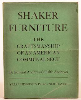 (1 vol) Shaker Furniture 1st Edition 1937