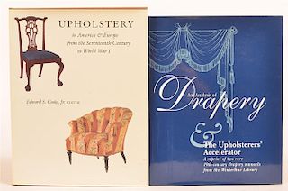 (2 vols) Books on Early Upholstery & Drapery