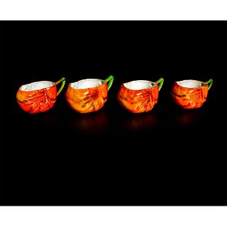 4pc Royal Bayreuth Lobster Tea Cups