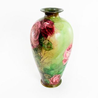 Early Lenox Belleek Art Vase Pink Rose