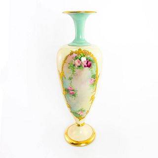 Vintage Belleek Pottery Floral Vase