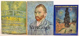 (3 vols) Books on Monet & Van Gogh