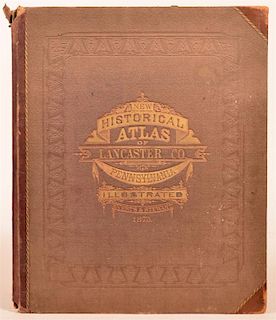 (1 vol) Lancaster County PA Atlas 1875
