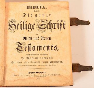(1 vol) 1833 Leather Phila Bible