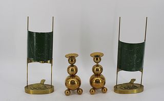 2 Pairs Of Candle Holders
