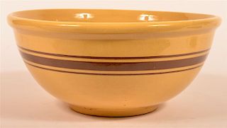 Large Yellowware Mixing Bowl.